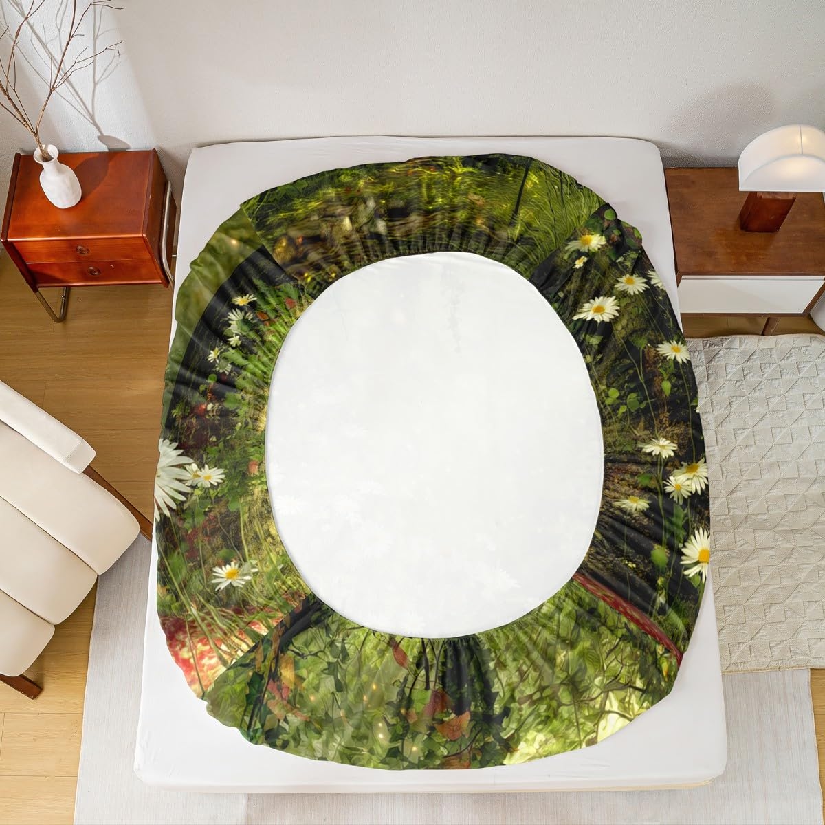 Amazon｜Erosebridal マジックフォレストボトムシーツ マッシュルーム